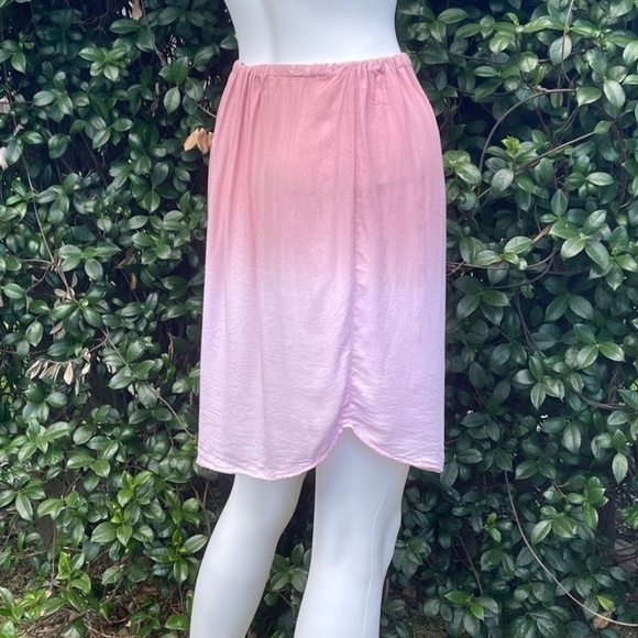 Young Fabulous & Broke Lightweight Pink Ombre’ Boho Semi Sheer Skirt - Picture 4 of 9